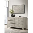Trenton 6-drawer Bedroom Dresser Rustic Cream