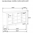 Trenton 6-drawer Bedroom Dresser Rustic Cream