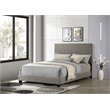 Dorian Fabric Upholstered Full Panel Bed Taupe