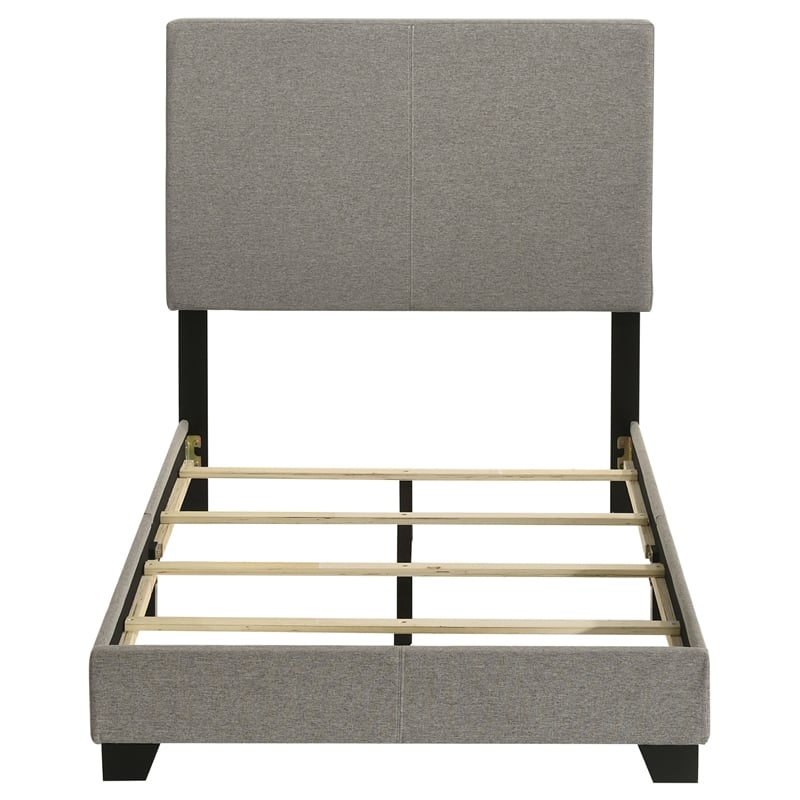 Dorian Fabric Upholstered Twin Panel Bed Taupe