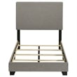 Dorian Fabric Upholstered Twin Panel Bed Taupe