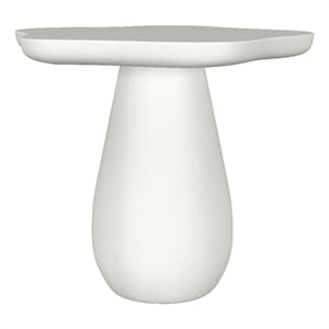 Perth 17-inch Side Table with Cloud-Shaped Top Off White