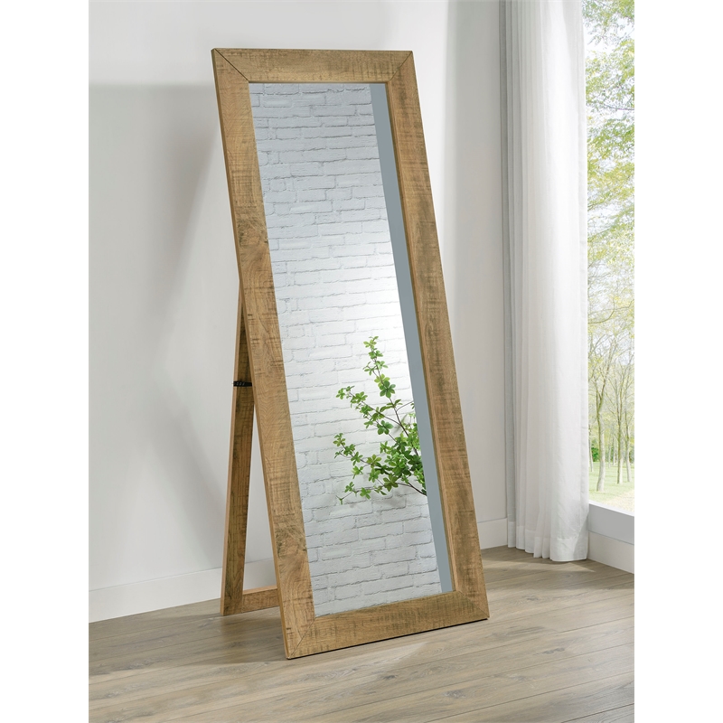 Cadence Tempered Glass Full Length Standing Mirror Mango