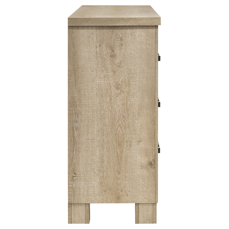 Oakglen 6-drawer Bedroom Dresser Weathered Oak