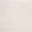 Rebecca Faux Fur Upholstered Queen Bed Cream