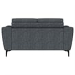 Nolan Upholstered Sloped Track Arm Loveseat Charcoal