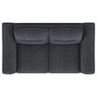 Nolan Upholstered Sloped Track Arm Loveseat Charcoal