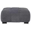 Octavia Upholstered Rectangular Ottoman Charcoal Grey