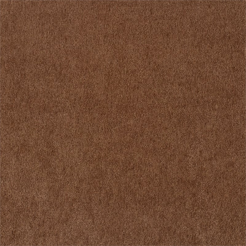 Selma Velvet Upholstered Crescent Arm Sofa Rust