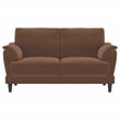 Selma 2-piece Velvet Upholstered Crescent Arm Sofa Set Rust