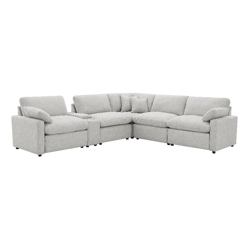 Collins 6-piece Modular Power Reclining Sectional Grey