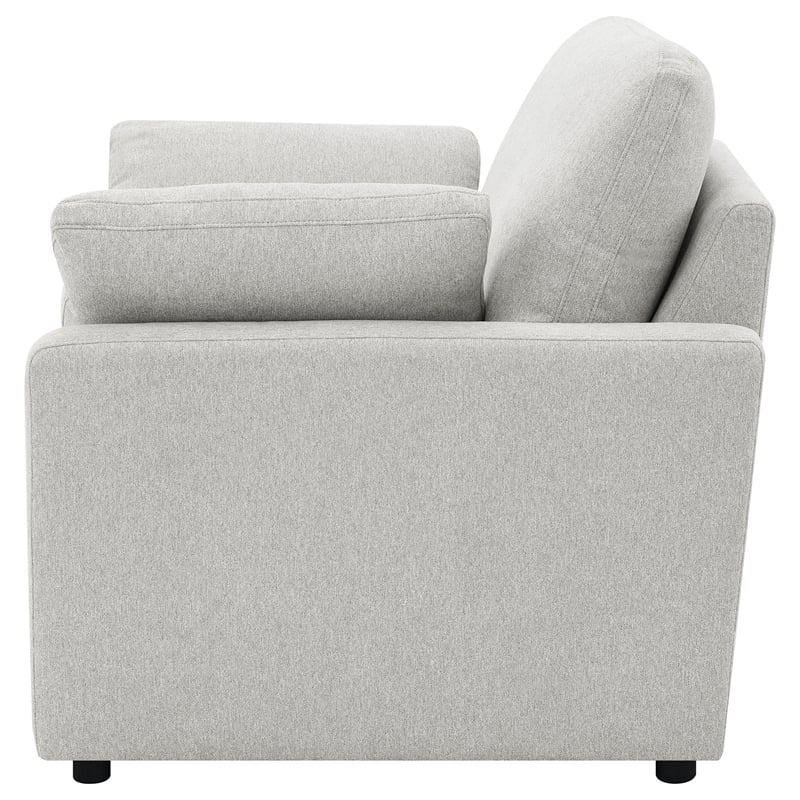 Coaster Collins Upholstery Fabric Power Recliner Chair in Gray