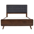 Robyn Wood Full Platform Bed Dark Walnut