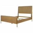 Arini Rattan California King Panel Bed Sand Wash and Natural