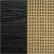 Arini Rattan California King Panel Bed Black and Natural