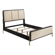 Arini 56-inch California King Panel Bed Cream and Black