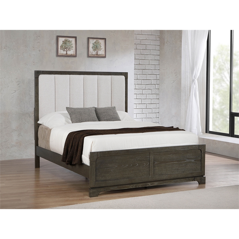 Gran Park 59-inch Eastern King Panel Bed Dark Cocoa