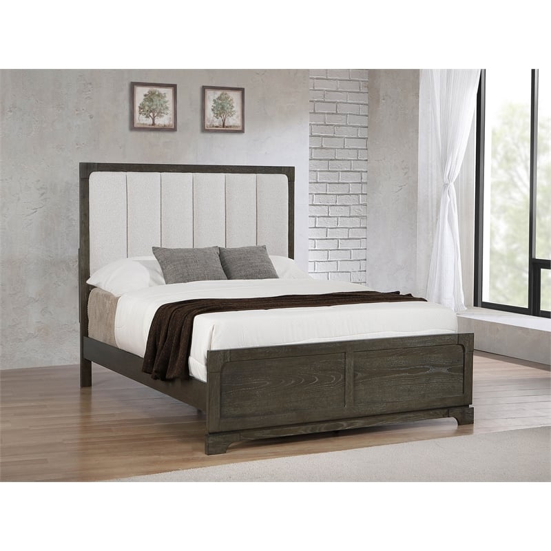 Gran Park 59-inch Queen Panel Bed Dark Cocoa