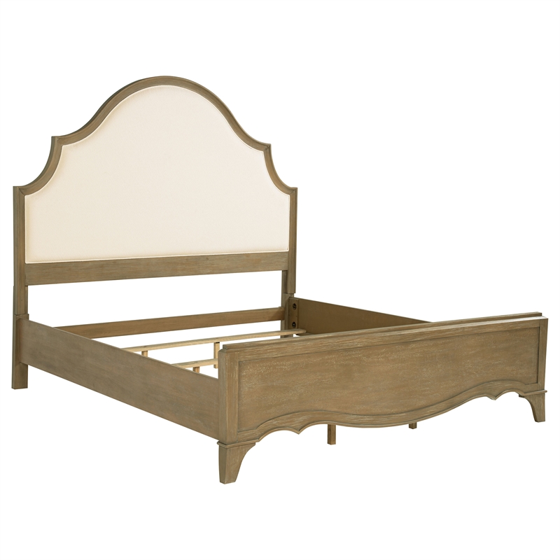 Coaster Revello 67-inch Wood Eastern King Panel Bed in Washed Mango Brown