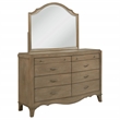 Coaster Revello 8-Drawer Wood Bedroom Dresser with Mirror in Washed Mango Brown
