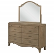 Coaster Revello 8-Drawer Wood Bedroom Dresser with Mirror in Washed Mango Brown