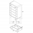 Robyn 5-piece Twin Bedroom Set Light Ash