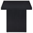 Devar Square Engineered Laminate End Side Table Black