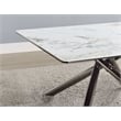 Carvell Square Sintered Stone End Side Table Mirage White