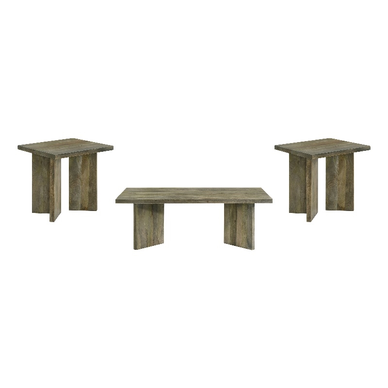 Andando 3-piece Coffee and End Table Set Mango Brown