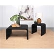 Cahya 2-piece Rattan Coffee and End Table Set Black