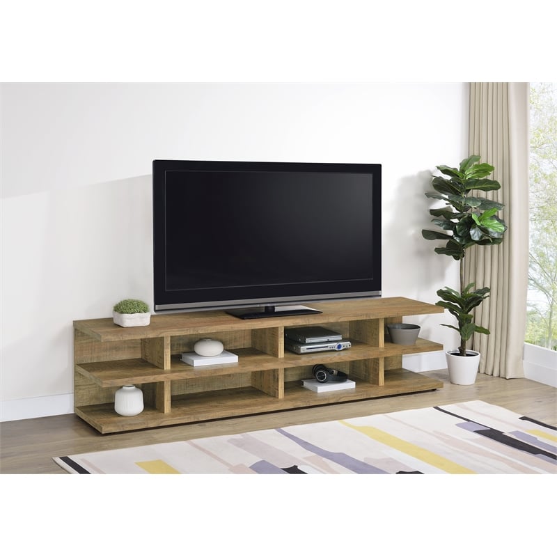 Cartmill 78-inch 2-tier TV Stand Media Console Mango