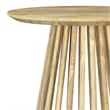 Touhy Round Solid Wood End Side Table Natural Mango