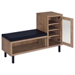 Teller 1-door Entryway Shoe Storage Bench Natural Oak