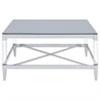 Lindley 3-piece Square Coffee and End Table Set Chrome