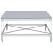 Lindley 3-piece Square Coffee and End Table Set Chrome