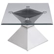 Jenny 2-piece Rectangular Coffee and End Table Set Chrome