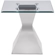 Jenny 2-piece Rectangular Coffee and End Table Set Chrome