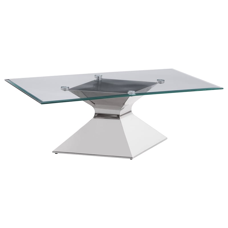Jenny 3-piece Rectangular Coffee and End Table Set Chrome
