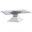 Jenny 3-piece Rectangular Coffee and End Table Set Chrome