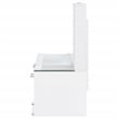 Flora 2-drawer Vanity Set with LED Mirror White High Gloss