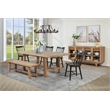 Middleton 6-piece Extension Leaf Dining Set Brown and Black