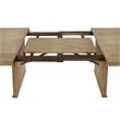Adina 8-piece Extension Dining Set Distressed Light Brown