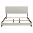 Dorian Fabric Upholstered California King Panel Bed Cream
