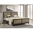 Wilkes 51-inch Upholstered California King Bed Dark Cocoa