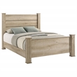 Oakglen 55-inch Eastern King Panel Bed Weathered Oak