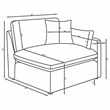 Hobson 5-piece Upholstered Modular Sectional Sofa Charcoal