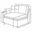 Hobson 5-piece Upholstered Modular Sectional Sofa Charcoal