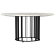 Haven 2-piece Round Marble Coffee and End Table Set Black