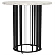 Haven 3-piece Round Marble Coffee and End Table Set Black