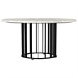 Haven 3-piece Round Marble Coffee and End Table Set Black